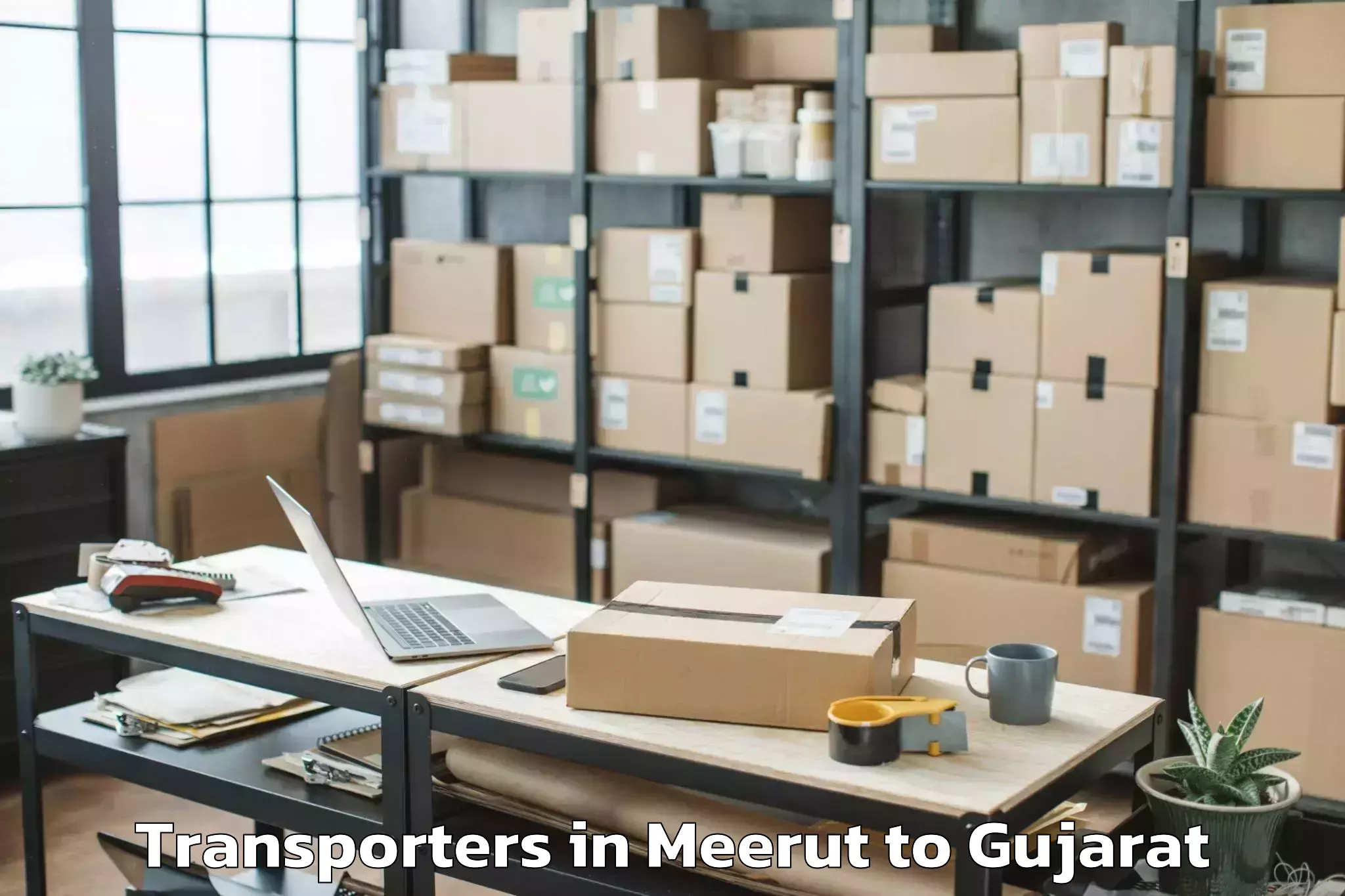 Get Meerut to Mahuva Transporters